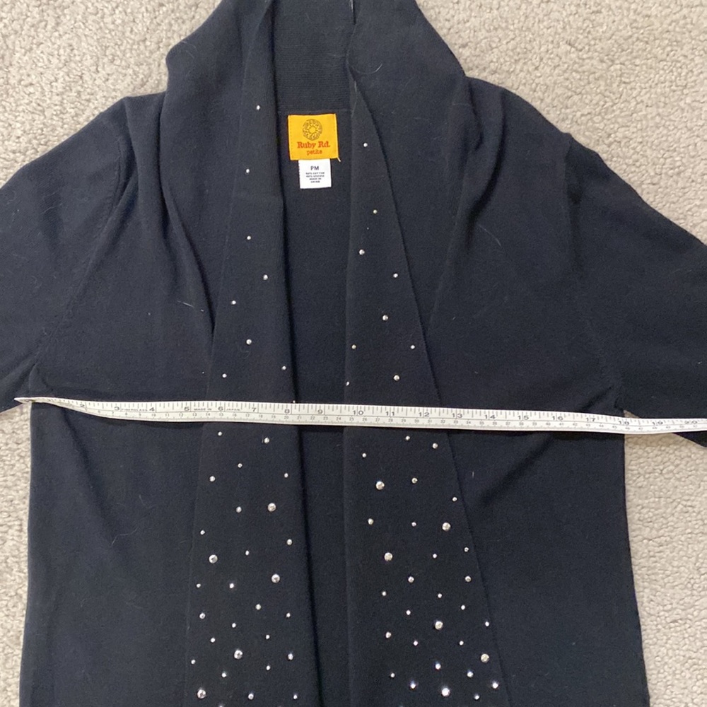 Ruby Rd. black sweater PM - Picture 4 of 7